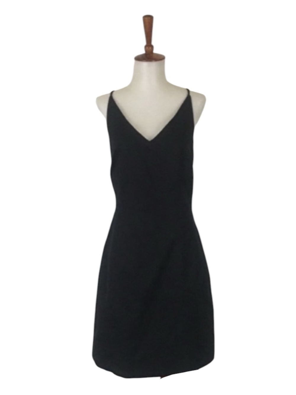David Meister Black Dress Women’s 10 Crisscross Open Back Mini Sheath‎ LBD Chic